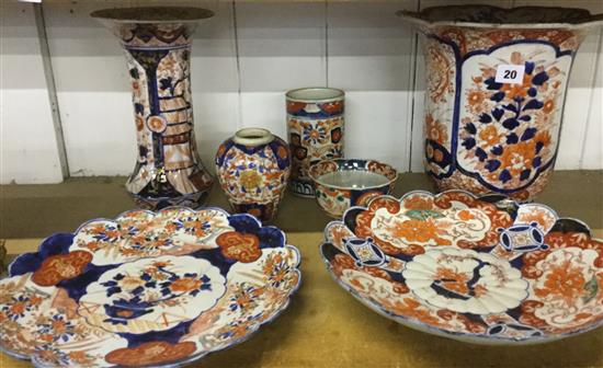 Assortment of Imari china